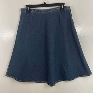 i . e Relaxed Women’s Denim Skirt 100% Cotton Size: 10 Petite